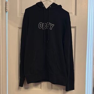 Obey Black Pullover Hoodie Sweatshirt